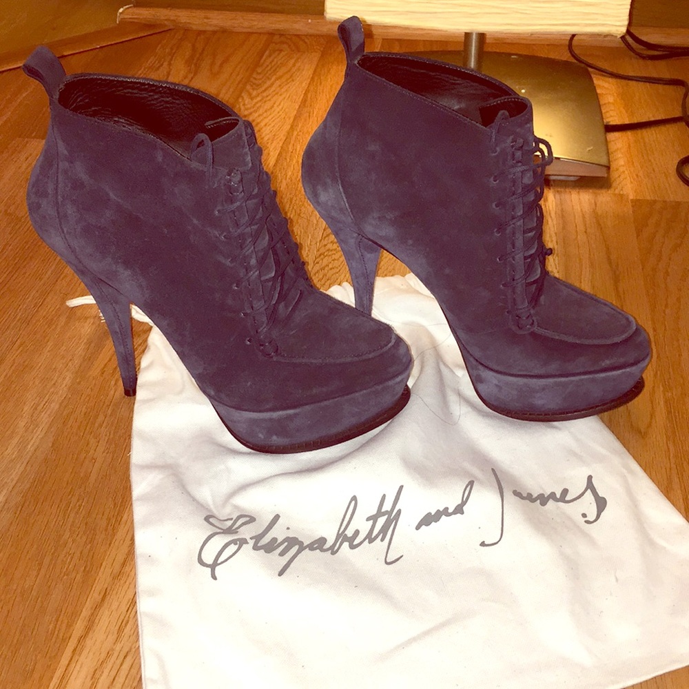 Elizabeth and James Suede High Heel Boots